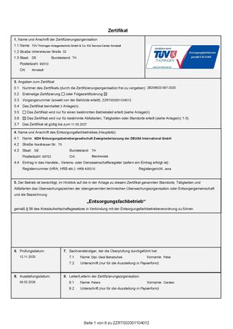 Entsorgungsfachbetrieb Bergwerk Bleicherode und Sollstedt