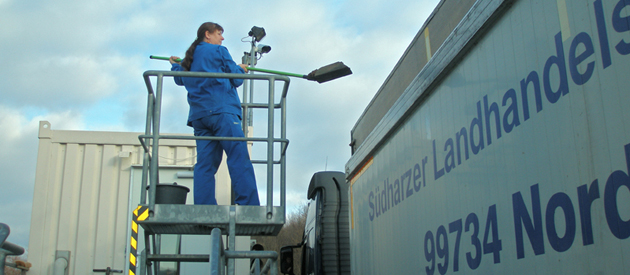 Probenahme an der Waage